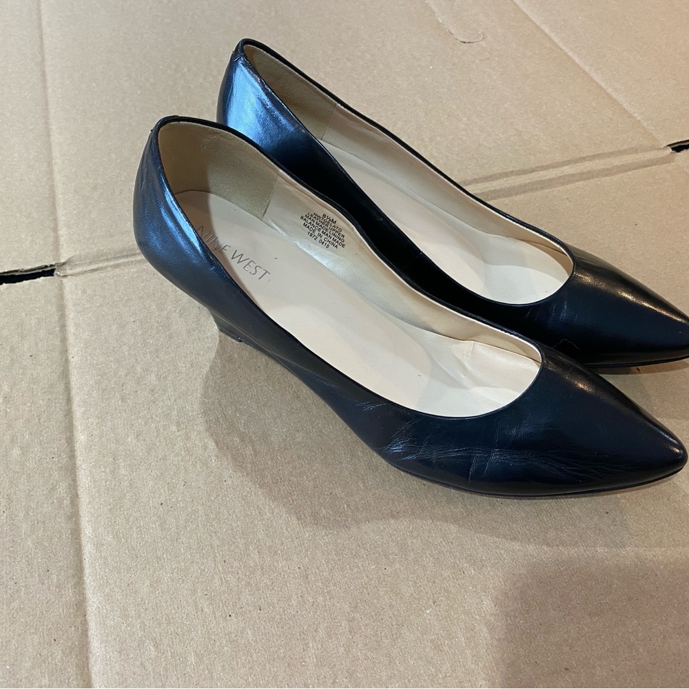 Nine West Size 8 1/2 Gelato Wedge Pump Heels Shoes